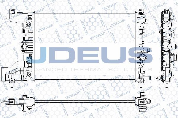 Jdeus RA0201080 - Радиатор, охлаждане на двигателя vvparts.bg