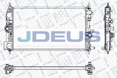 Jdeus RA0201030 - Радиатор, охлаждане на двигателя vvparts.bg