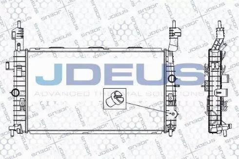 Jdeus RA0201020 - Радиатор, охлаждане на двигателя vvparts.bg