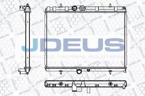 Jdeus RA0210400 - Радиатор, охлаждане на двигателя vvparts.bg