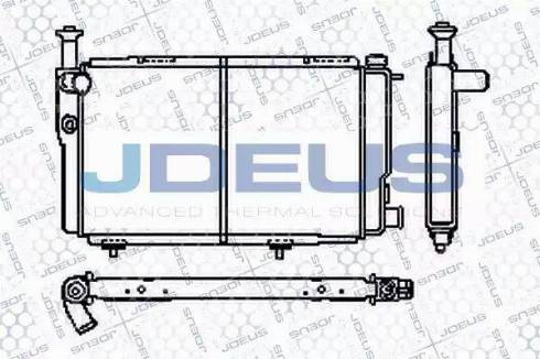 Jdeus RA0210050 - Радиатор, охлаждане на двигателя vvparts.bg