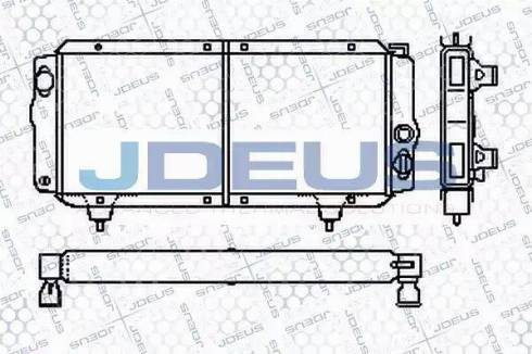 Jdeus RA0210000 - Радиатор, охлаждане на двигателя vvparts.bg
