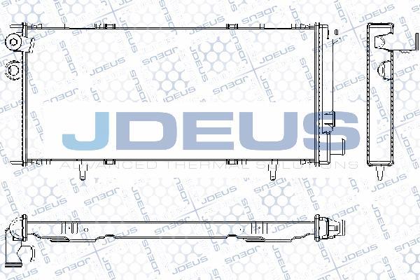 Jdeus RA0210021 - Радиатор, охлаждане на двигателя vvparts.bg