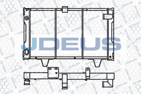 Jdeus RA0210120S - Радиатор, охлаждане на двигателя vvparts.bg