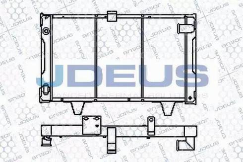 Jdeus RA0210120 - Радиатор, охлаждане на двигателя vvparts.bg
