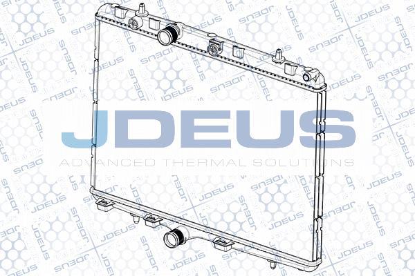 Jdeus RA0210350 - Радиатор, охлаждане на двигателя vvparts.bg