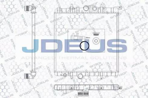 Jdeus RA0210300 - Радиатор, охлаждане на двигателя vvparts.bg