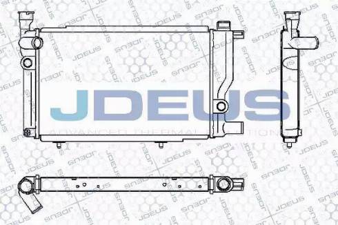 Jdeus RA0210240 - Радиатор, охлаждане на двигателя vvparts.bg