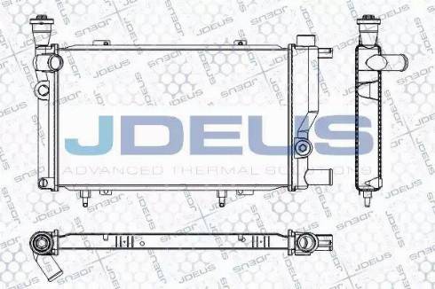 Jdeus RA0210241 - Радиатор, охлаждане на двигателя vvparts.bg