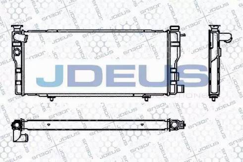 Jdeus RA0210210 - Радиатор, охлаждане на двигателя vvparts.bg