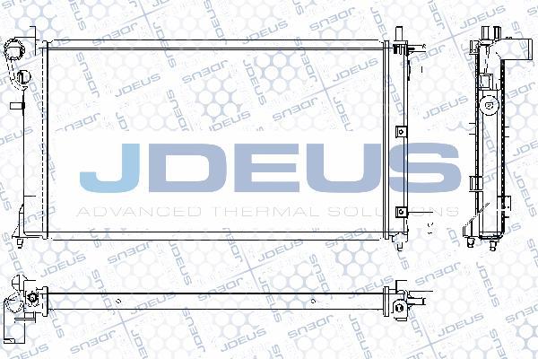 Jdeus RA0210281 - Радиатор, охлаждане на двигателя vvparts.bg