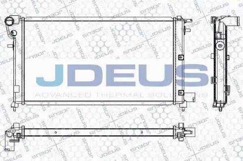 Jdeus RA0210271 - Радиатор, охлаждане на двигателя vvparts.bg