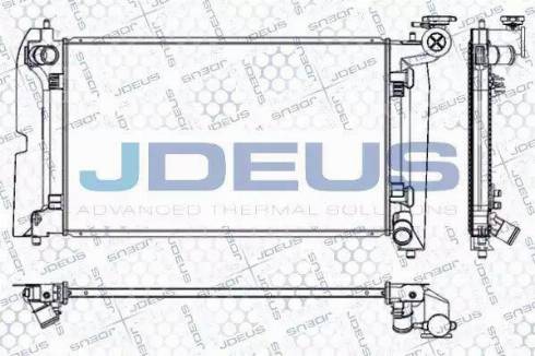 Jdeus RA0280090 - Радиатор, охлаждане на двигателя vvparts.bg