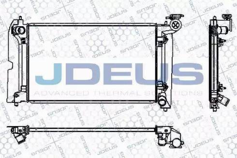 Jdeus RA0280100 - Радиатор, охлаждане на двигателя vvparts.bg