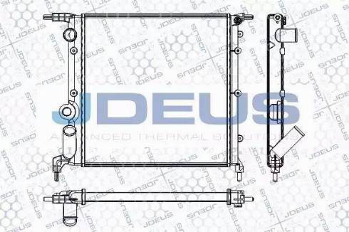 Jdeus RA0230401 - Радиатор, охлаждане на двигателя vvparts.bg