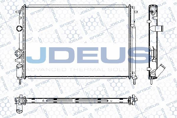 Jdeus RA0230540 - Радиатор, охлаждане на двигателя vvparts.bg