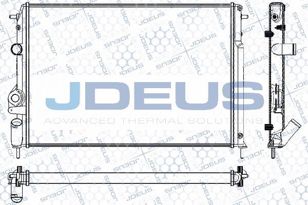 Jdeus RA0230541 - Радиатор, охлаждане на двигателя vvparts.bg