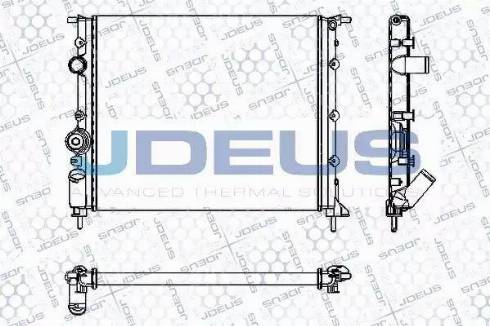 Jdeus RA0230550 - Радиатор, охлаждане на двигателя vvparts.bg