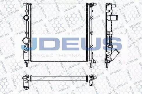 Jdeus RA0230560 - Радиатор, охлаждане на двигателя vvparts.bg