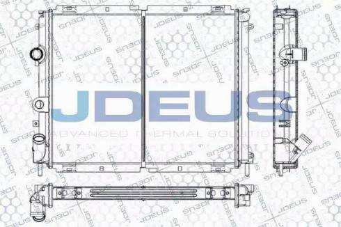 Jdeus RA0230580 - Радиатор, охлаждане на двигателя vvparts.bg