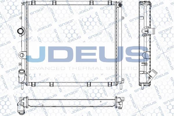 Jdeus RA0230570 - Радиатор, охлаждане на двигателя vvparts.bg