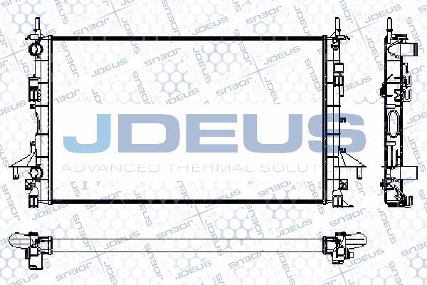 Jdeus RA0230690 - Радиатор, охлаждане на двигателя vvparts.bg