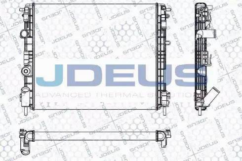 Jdeus RA0230660 - Радиатор, охлаждане на двигателя vvparts.bg