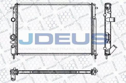 Jdeus RA0230600 - Радиатор, охлаждане на двигателя vvparts.bg