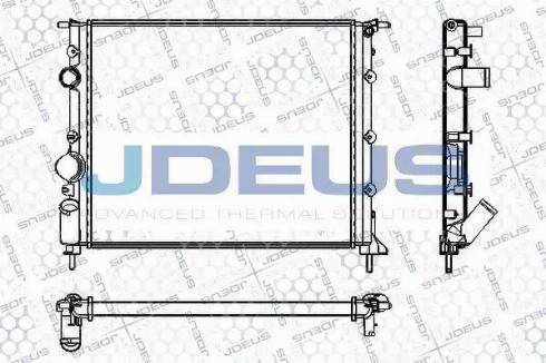 Jdeus RA0230630 - Радиатор, охлаждане на двигателя vvparts.bg