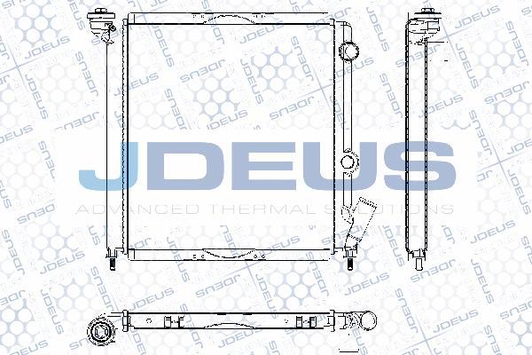 Jdeus RA0230061 - Радиатор, охлаждане на двигателя vvparts.bg