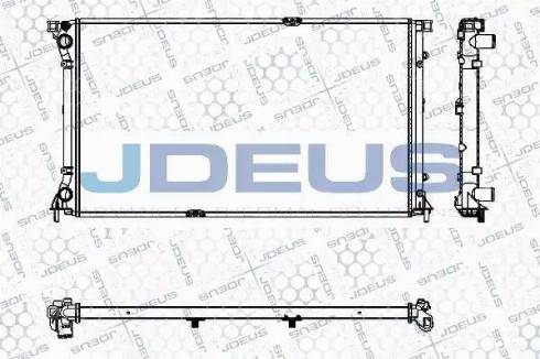 Jdeus RA0230800 - Радиатор, охлаждане на двигателя vvparts.bg