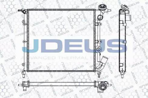 Jdeus RA0230251 - Радиатор, охлаждане на двигателя vvparts.bg