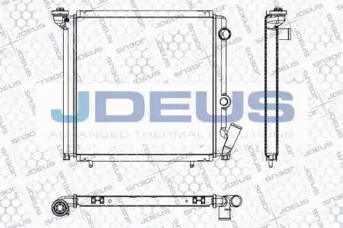 Jdeus RA0230211 - Радиатор, охлаждане на двигателя vvparts.bg