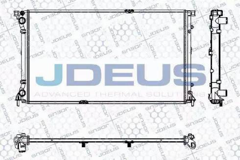 Jdeus RA0230790 - Радиатор, охлаждане на двигателя vvparts.bg