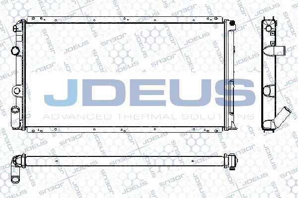 Jdeus RA0230740 - Радиатор, охлаждане на двигателя vvparts.bg