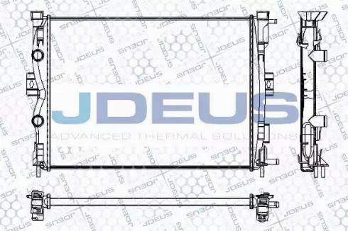 Jdeus RA0230700 - Радиатор, охлаждане на двигателя vvparts.bg