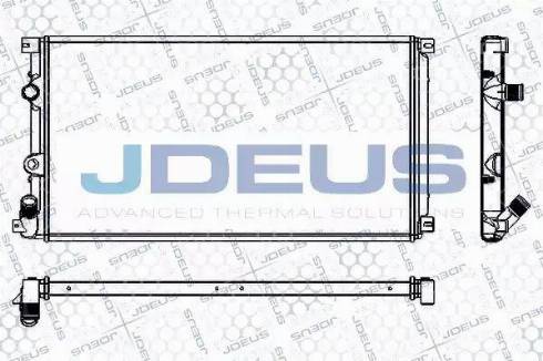 Jdeus RA0230730 - Радиатор, охлаждане на двигателя vvparts.bg