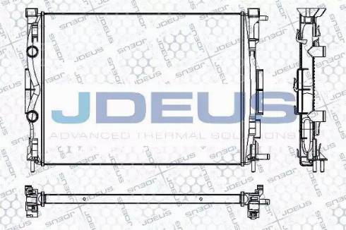 Jdeus RA0230720 - Радиатор, охлаждане на двигателя vvparts.bg