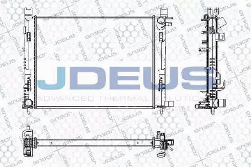 Jdeus RA0231100 - Радиатор, охлаждане на двигателя vvparts.bg