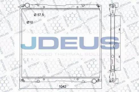 Jdeus RA1410020 - Радиатор, охлаждане на двигателя vvparts.bg
