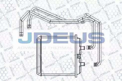 Jdeus RA2140050 - Топлообменник, отопление на вътрешното пространство vvparts.bg