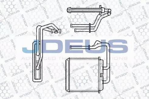 Jdeus RA2140001 - Топлообменник, отопление на вътрешното пространство vvparts.bg