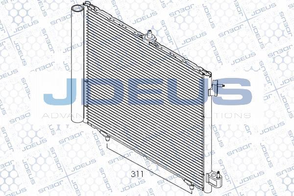 Jdeus RA7070091 - Кондензатор, климатизация vvparts.bg