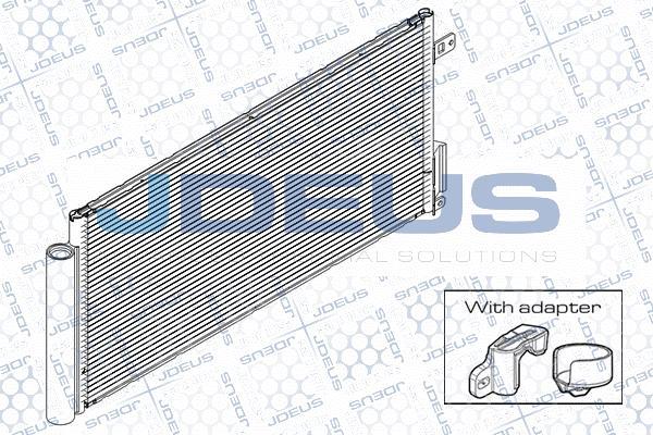 Jdeus RA7111150 - Кондензатор, климатизация vvparts.bg