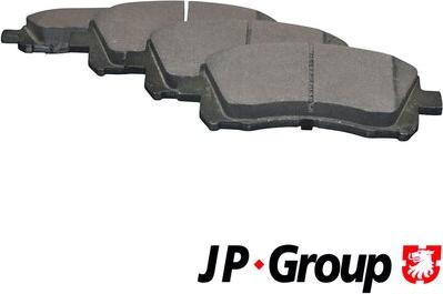 JP Group 4663600410 - Комплект спирачно феродо, дискови спирачки vvparts.bg