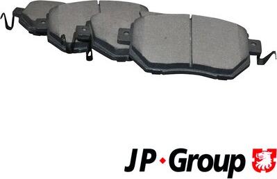 JP Group 4063600810 - Комплект спирачно феродо, дискови спирачки vvparts.bg