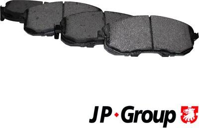 JP Group 4063601210 - Комплект спирачно феродо, дискови спирачки vvparts.bg