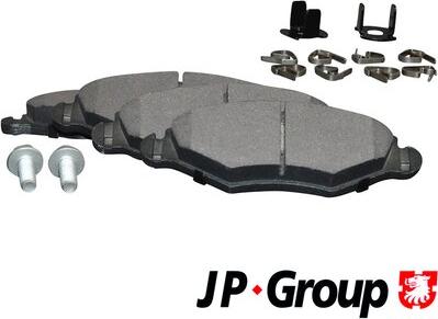 JP Group 4163600910 - Комплект спирачно феродо, дискови спирачки vvparts.bg