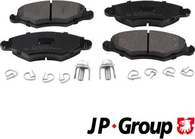 JP Group 4163600710 - Комплект спирачно феродо, дискови спирачки vvparts.bg