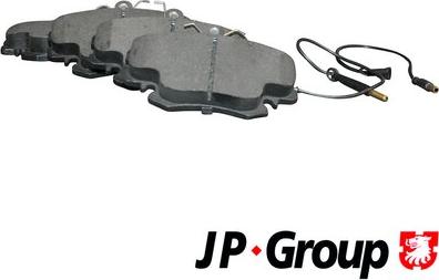 JP Group 4163603110 - Комплект спирачно феродо, дискови спирачки vvparts.bg